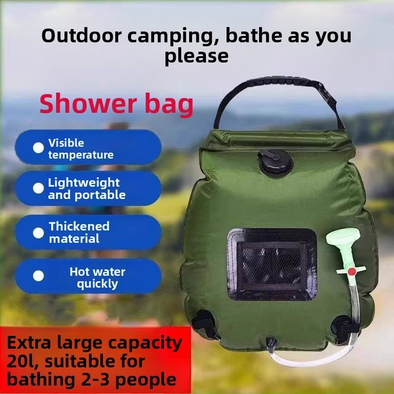 Outdoor Camping Hot Water Shower - Douche pliable de camping, bain portable,