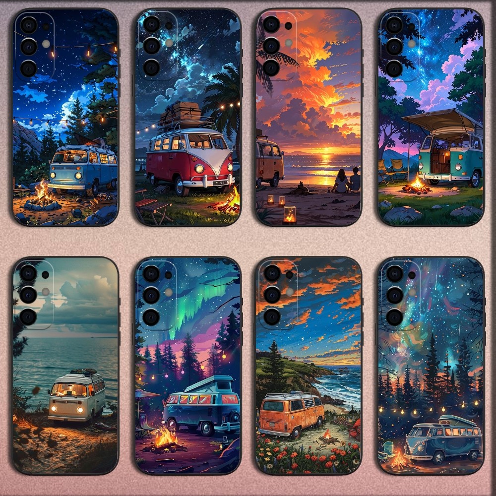 Outdoor Camping Quotes - Coats i Van-Coque de téléphone de