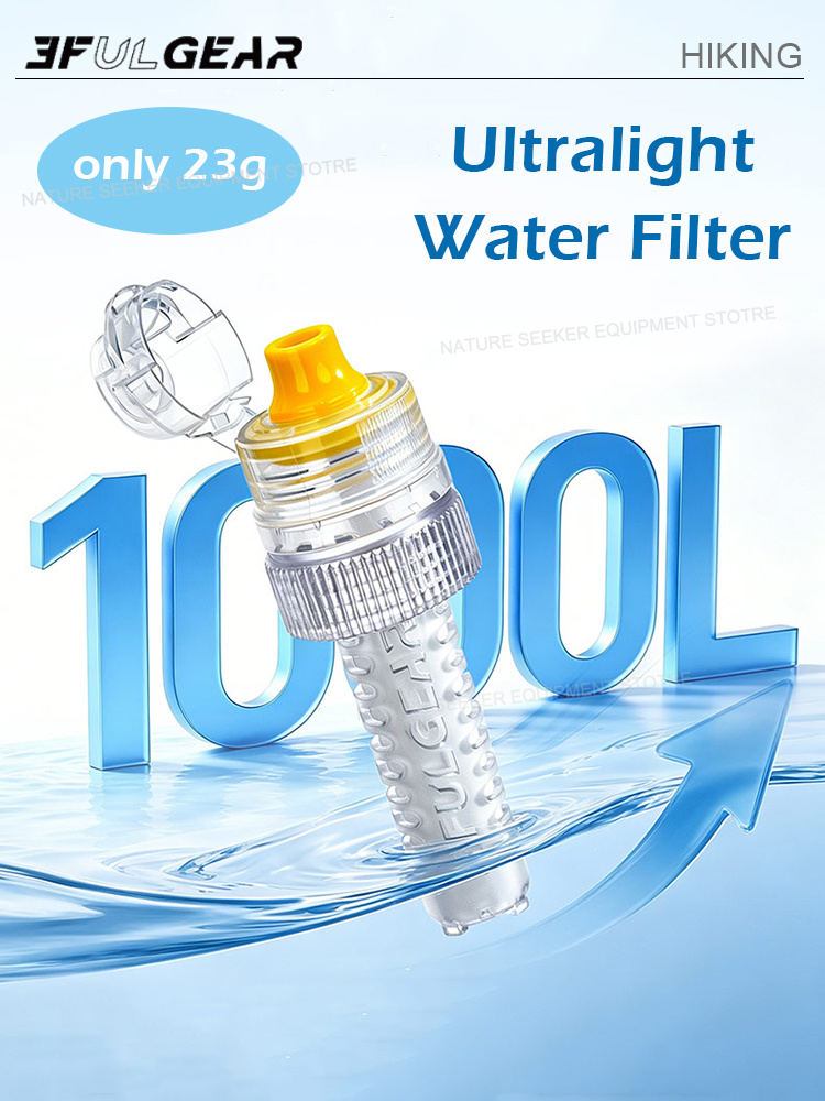 Outdoor Camping Water Filter - 3F UL GEAR Mini Bouteille Filtrante
