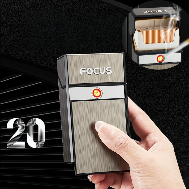 Outdoor Windproof Lighter - Nouveau briquet USB pour cigarettes, résistant