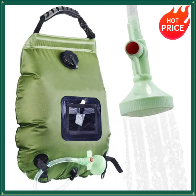 Outdoor Camping Hot Water Shower - Sac de douche solaire 20L, chauffage