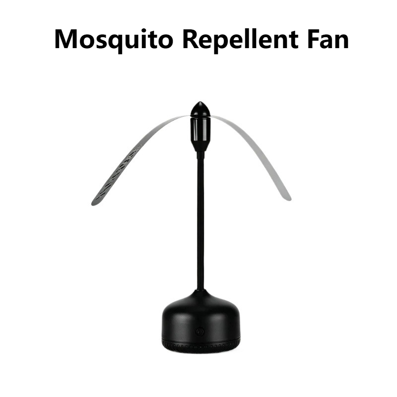 Outdoor Camping Fan - Lampe ventilateur anti-moustiques portable à suspendre,