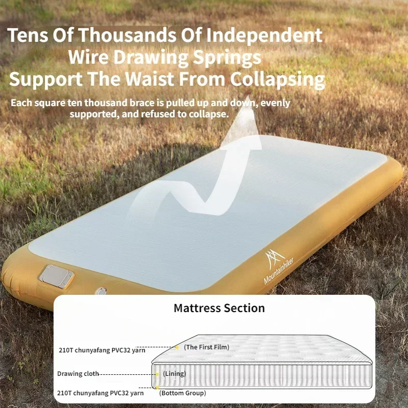 Outdoor Camping Mattress - Matelas gonflable automatique Mountainhiker pour 2