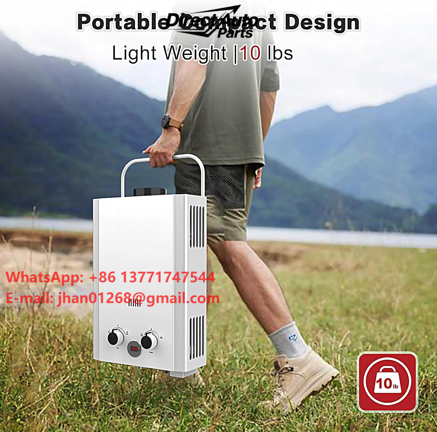 Outdoor Camping Hot Water Shower - Chauffe-eau sans réservoir au propane avec