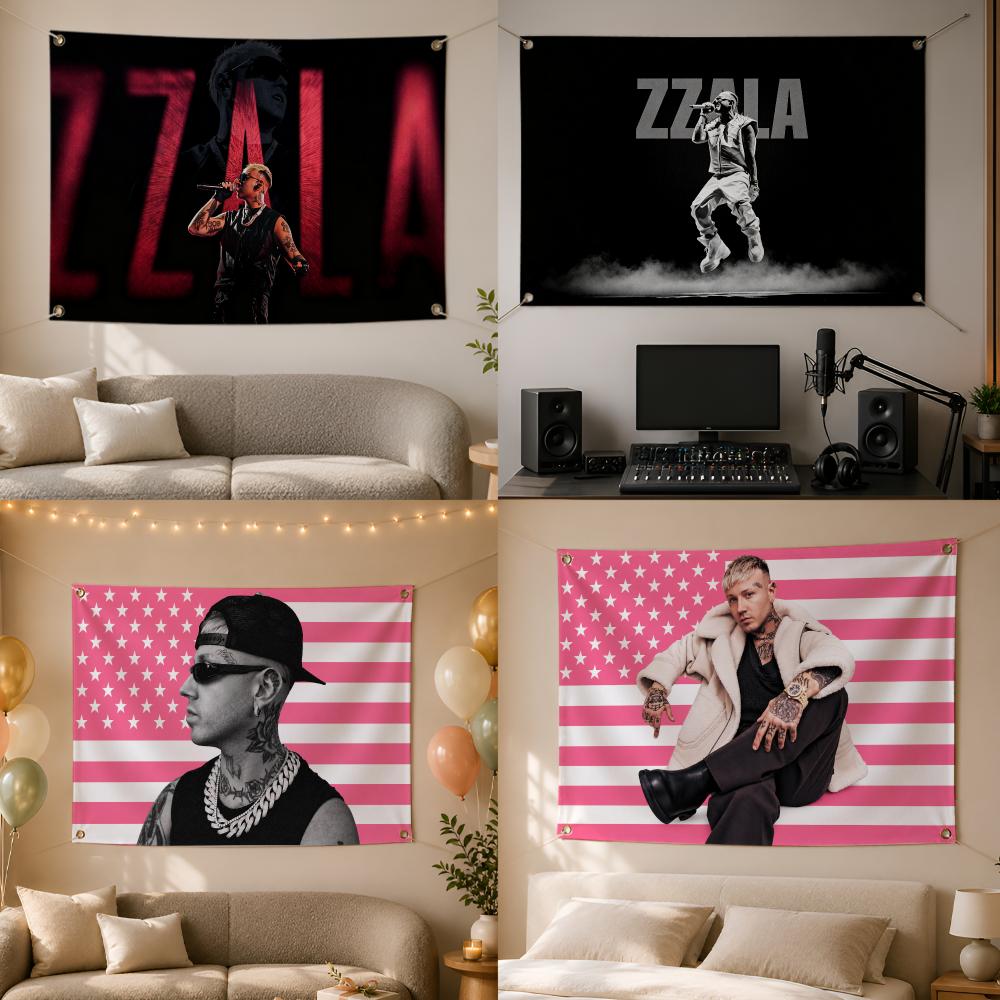Urban Outdoor Camping - Drapeau mural de style urbain du