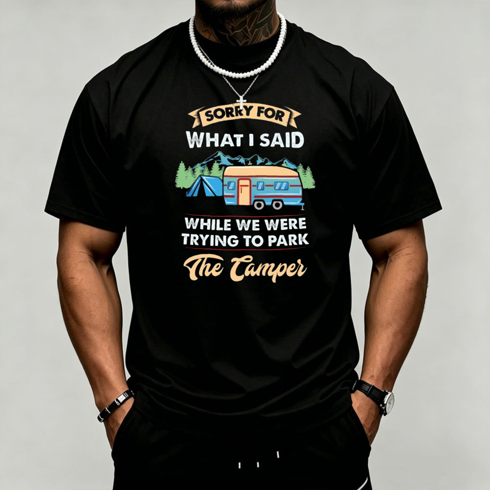 Outdoor Camping Quotes - T-shirt pour homme avec impression graphique