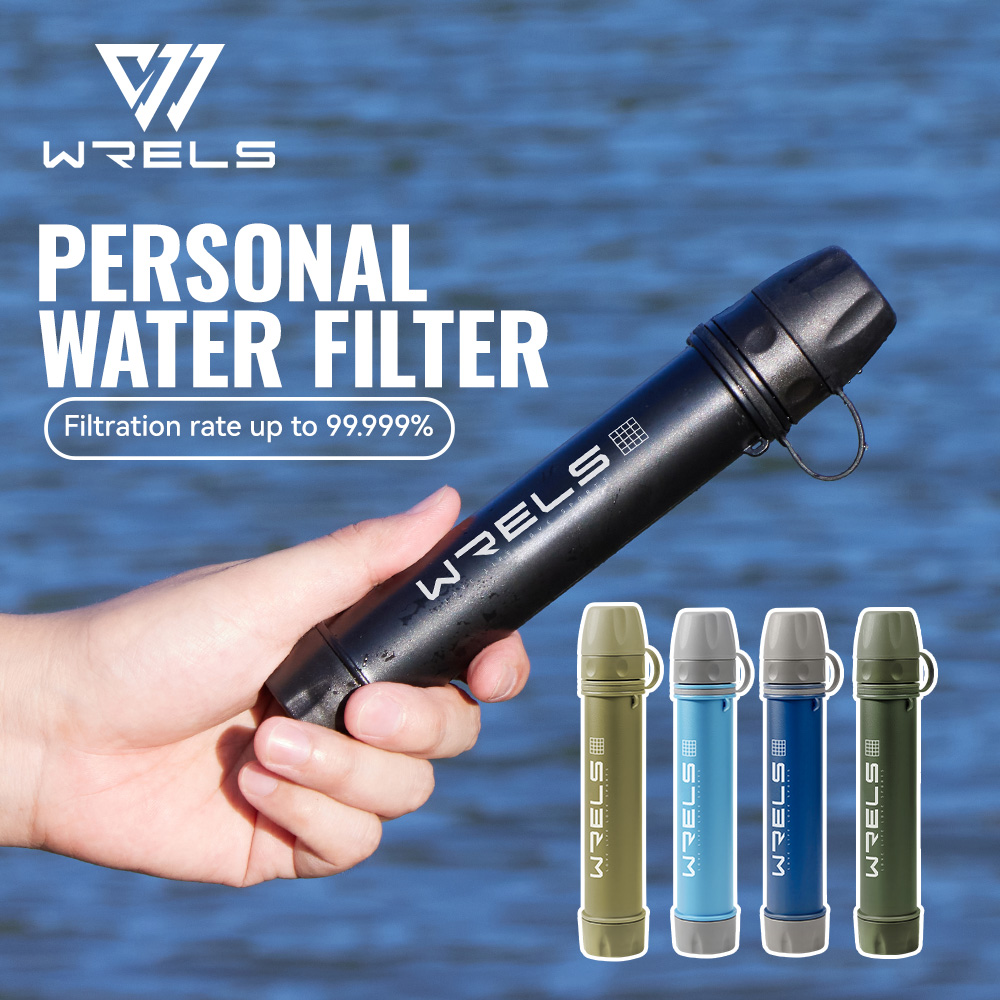 Outdoor Camping Water Filter - Purificateur d'eau portable WRELS pour l'extérieur,