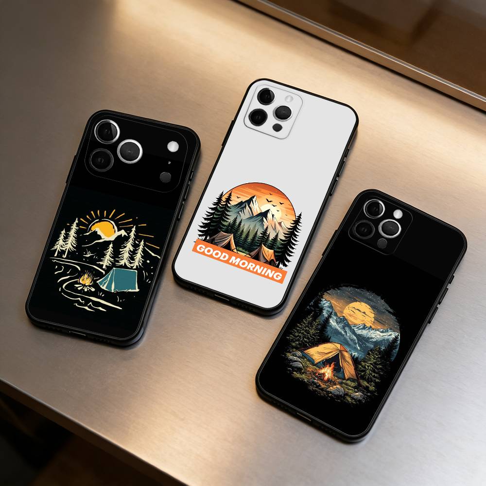 Outdoor Camping Quotes - N-Nature Coque de téléphone pour camping