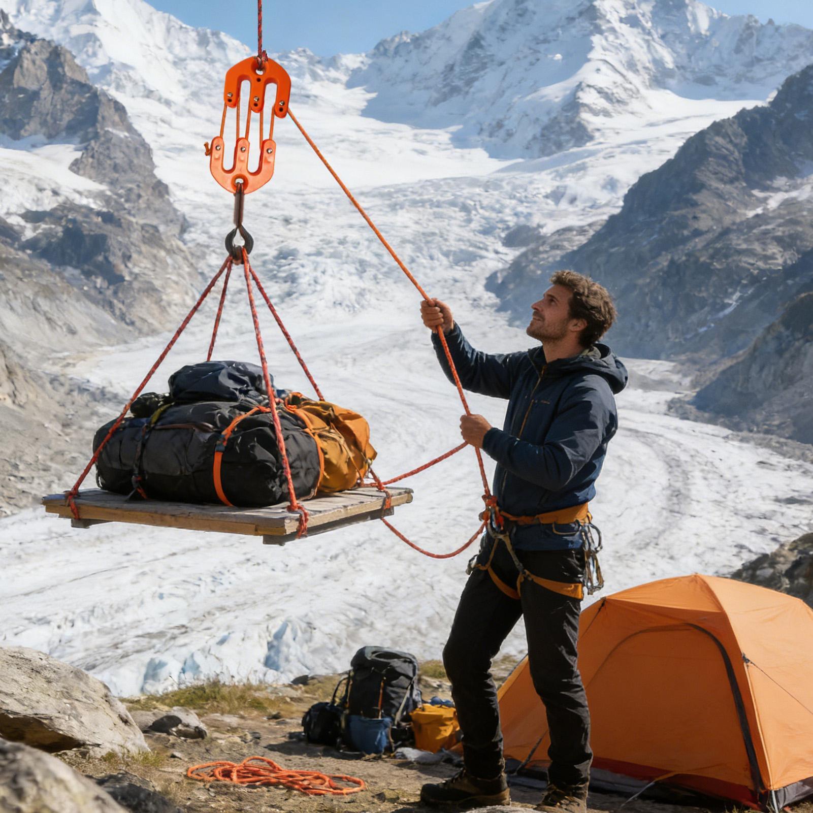 Outdoor Camping Games - Système de levage portable à poulie