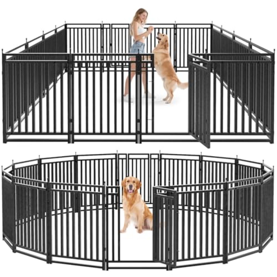 Outdoor Camping Dog Kennel - Clôture pour chien d'extérieur pour cour,
