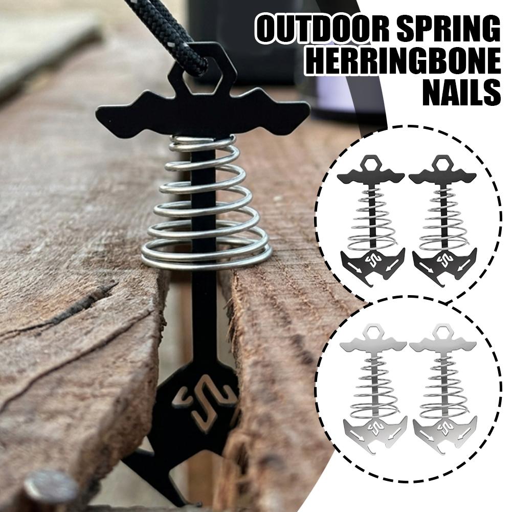 Outdoor Camping Guy - CLS Spring Fishbone Deck Anchor, attache