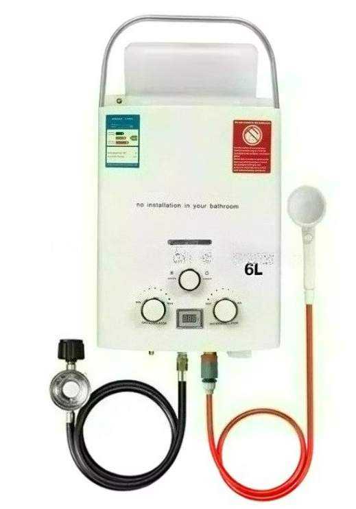 Outdoor Camping Hot Water Shower - Chauffe-eau instantané au propane GPL 6L