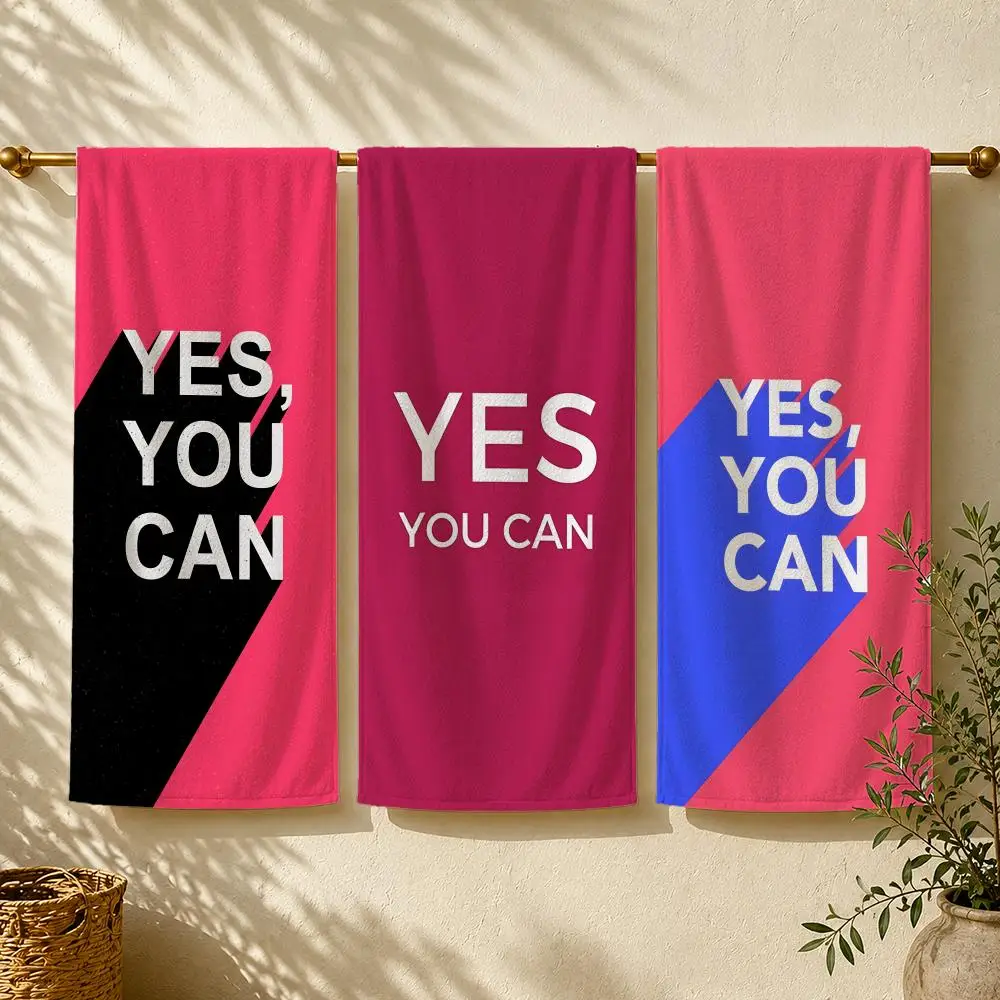 Outdoor Camping Quotes - Serviette de plage Y-Yes You Can