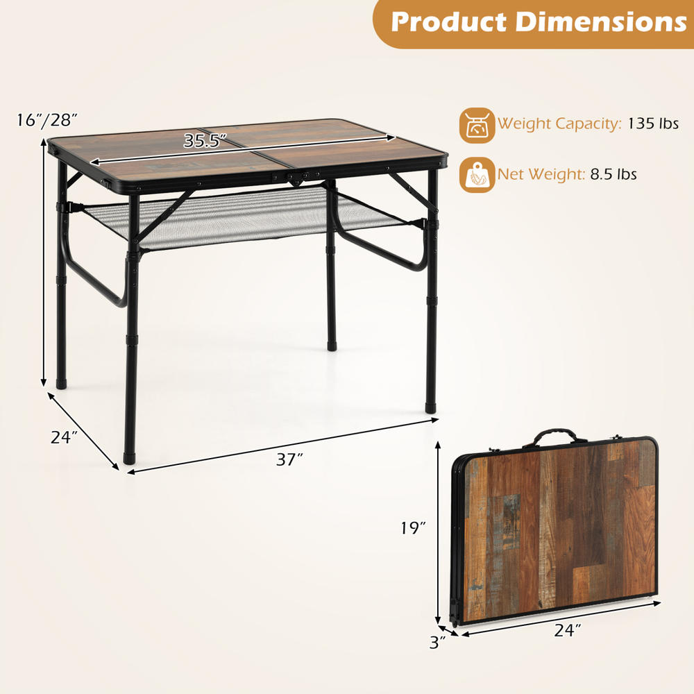 Table de camping pliante indiv - Camp Table Folding avis et prix