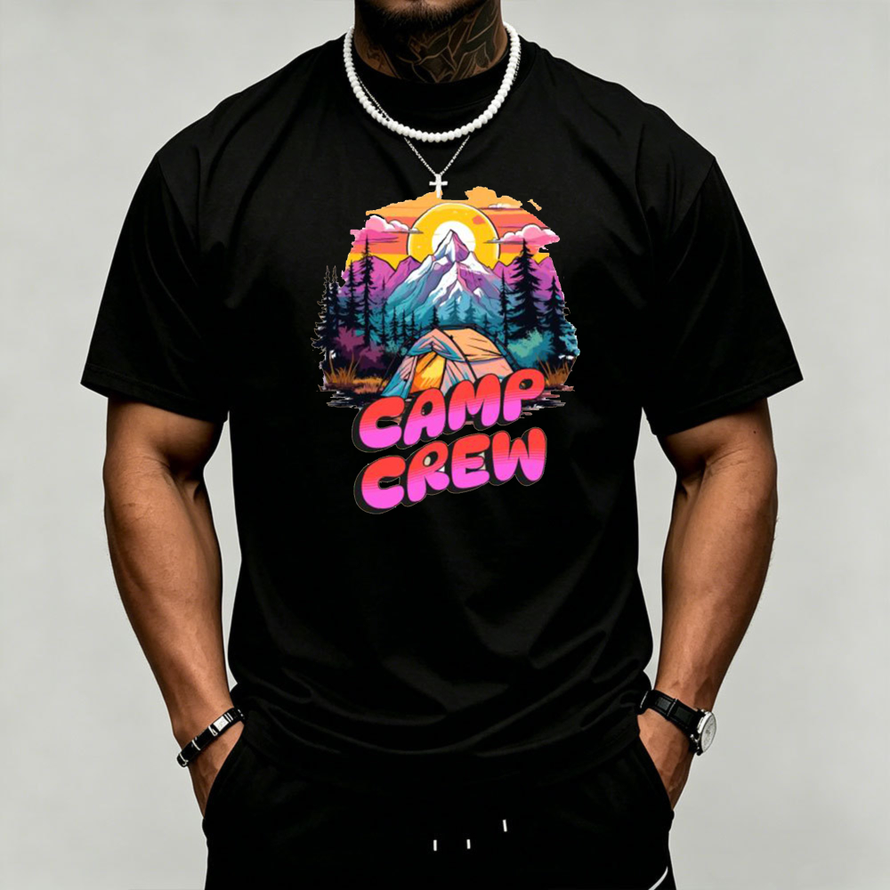 T-shirt pour homme avec motif  - Outdoor Camping Quotes avis et prix