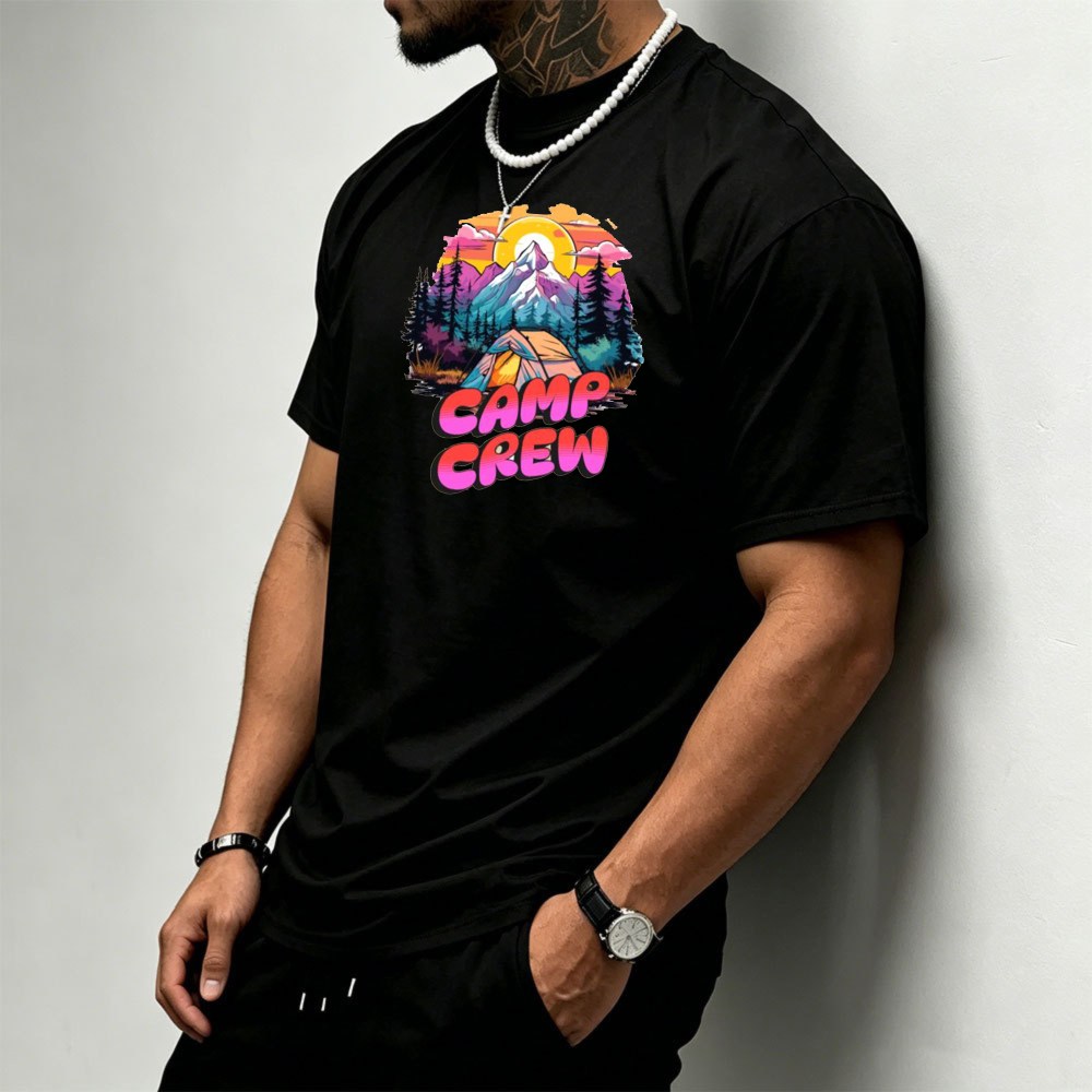 T-shirt pour homme avec motif  - Outdoor Camping Quotes avis et prix
