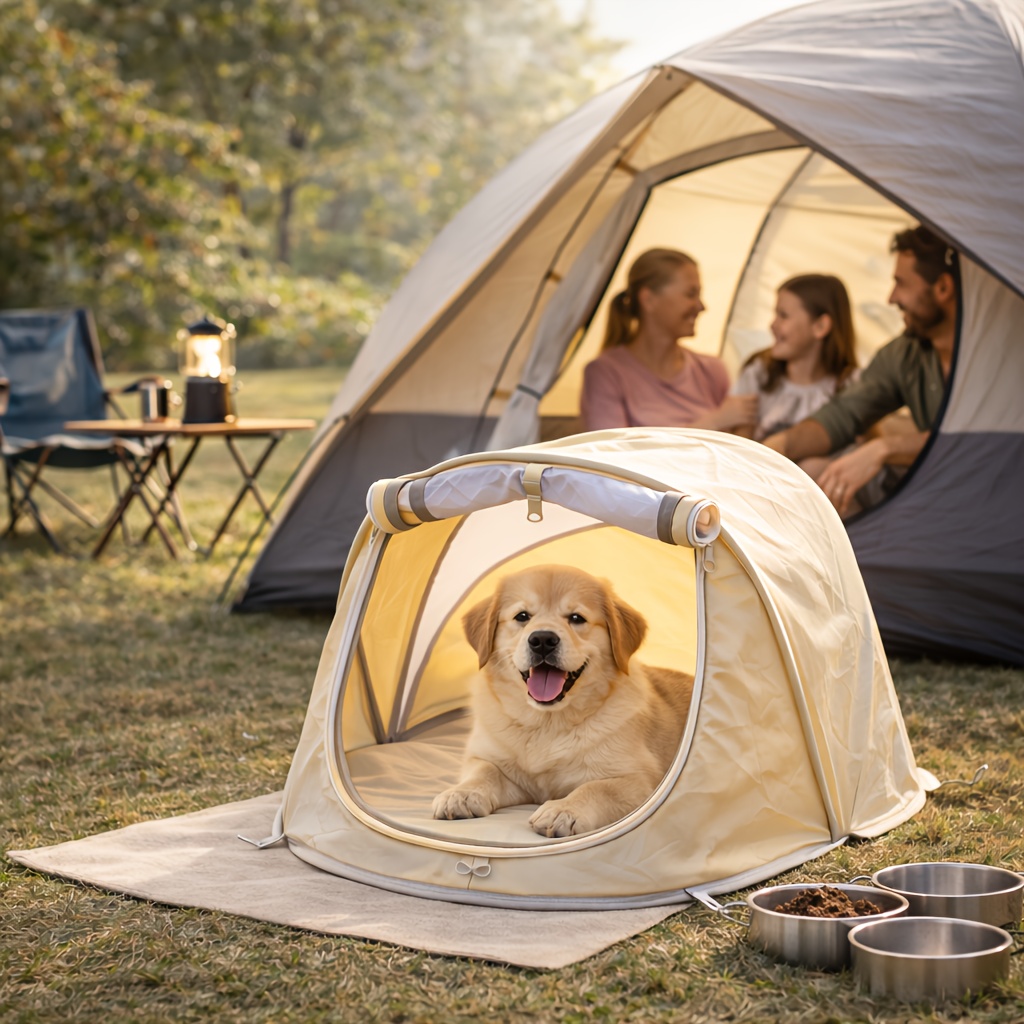 Tente pliable pour animaux de  - Outdoor Camping Dog Kennel avis et prix