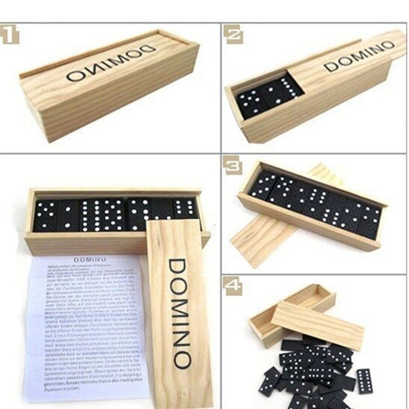 Jeu de dominos en bois 28 pièc - Outdoor Camping Games avis et prix