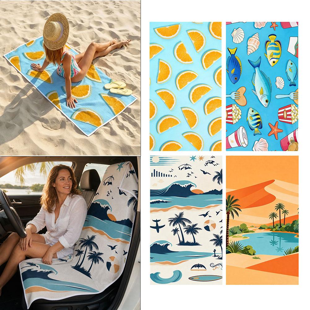 Serviette de plage 2-en-1, hou - Outdoor Camping Mattress avis et prix