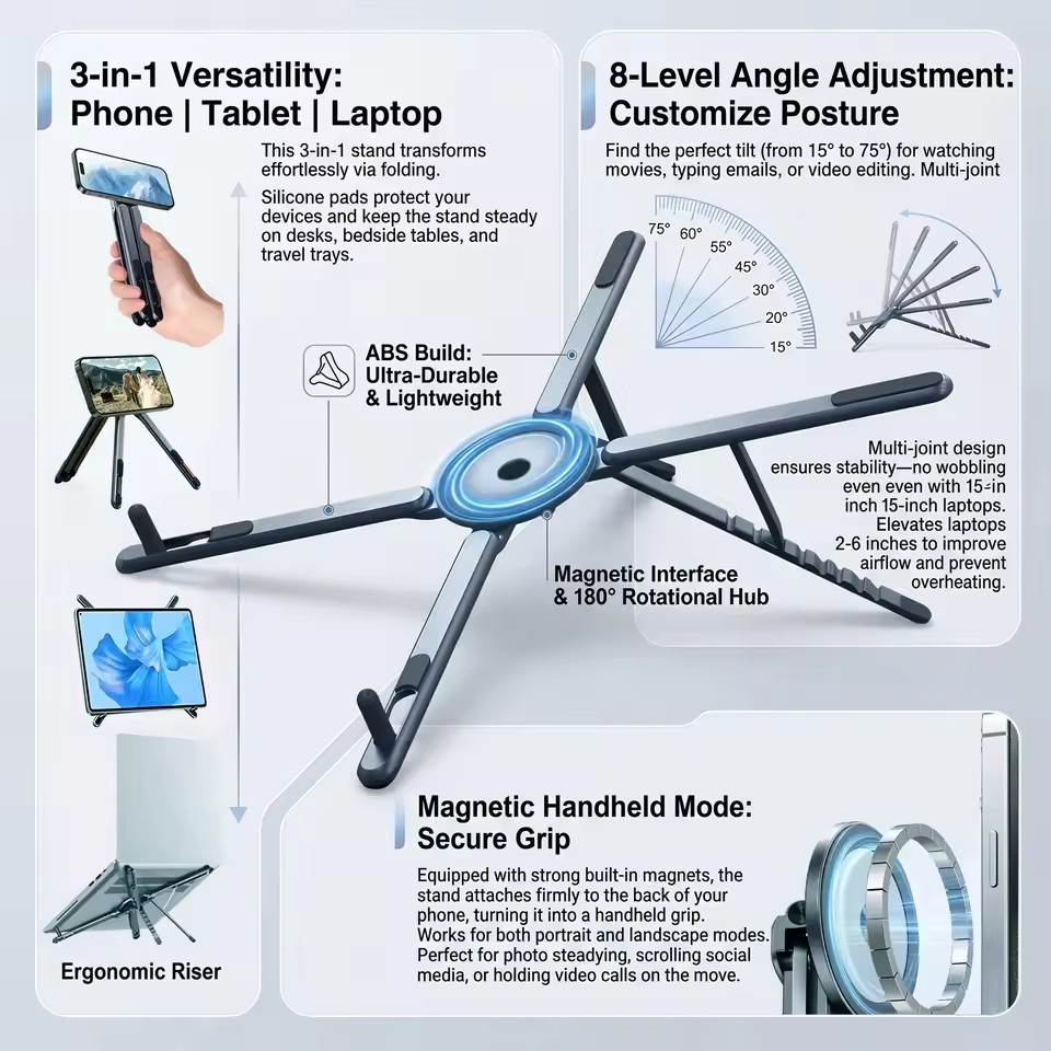 Support de téléphone magnétiqu - Camp Table Folding avis et prix