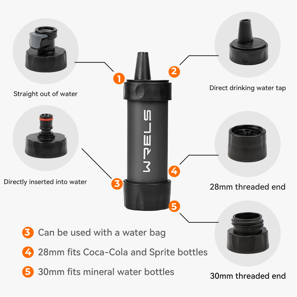 Paille filtrante à eau personn - Outdoor Camping Water Filter avis et prix