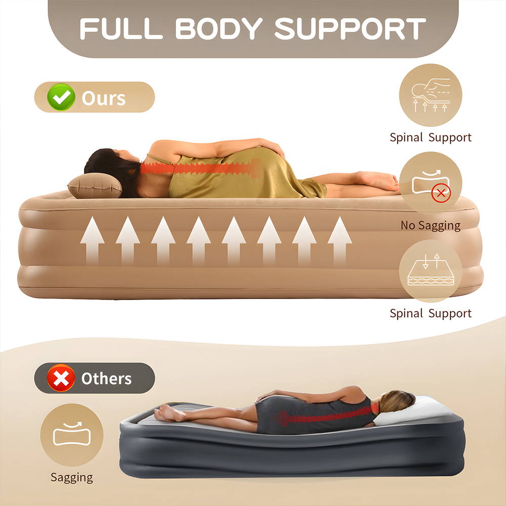Matelas pneumatique Queen avec - Outdoor Camping Mattress avis et prix