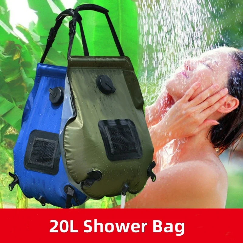 Sac de douche solaire 20L, cha - Outdoor Camping Hot Water Shower avis et prix