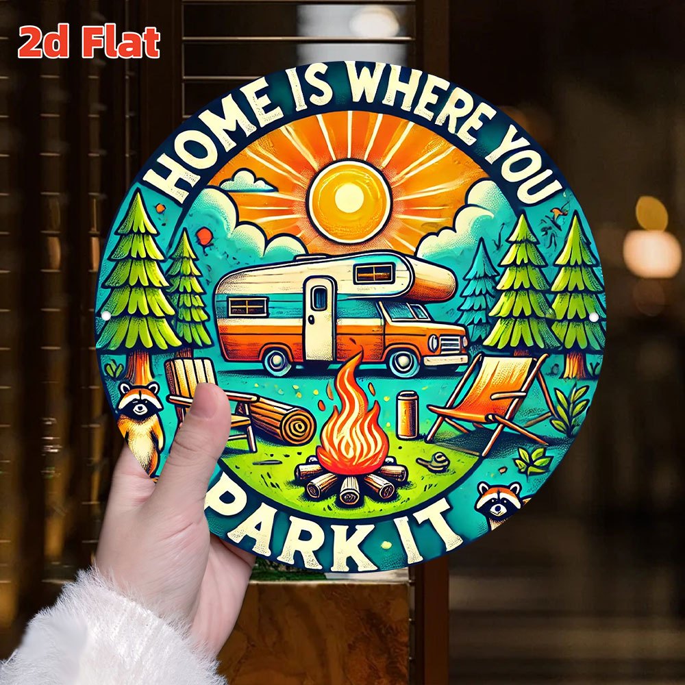 Panneau d'art mural en bois de - Outdoor Camping Quotes avis et prix
