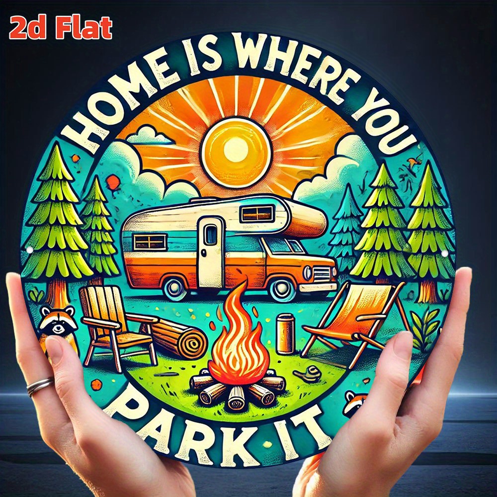 Panneau d'art mural en bois de - Outdoor Camping Quotes avis et prix