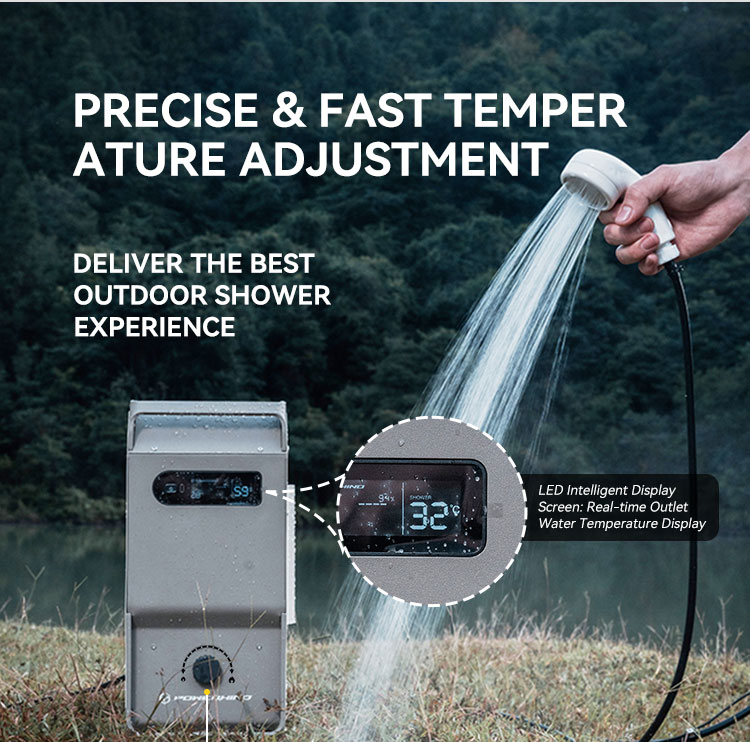 Chauffe-eau extérieur Powerhin - Outdoor Camping Hot Water Shower avis et prix