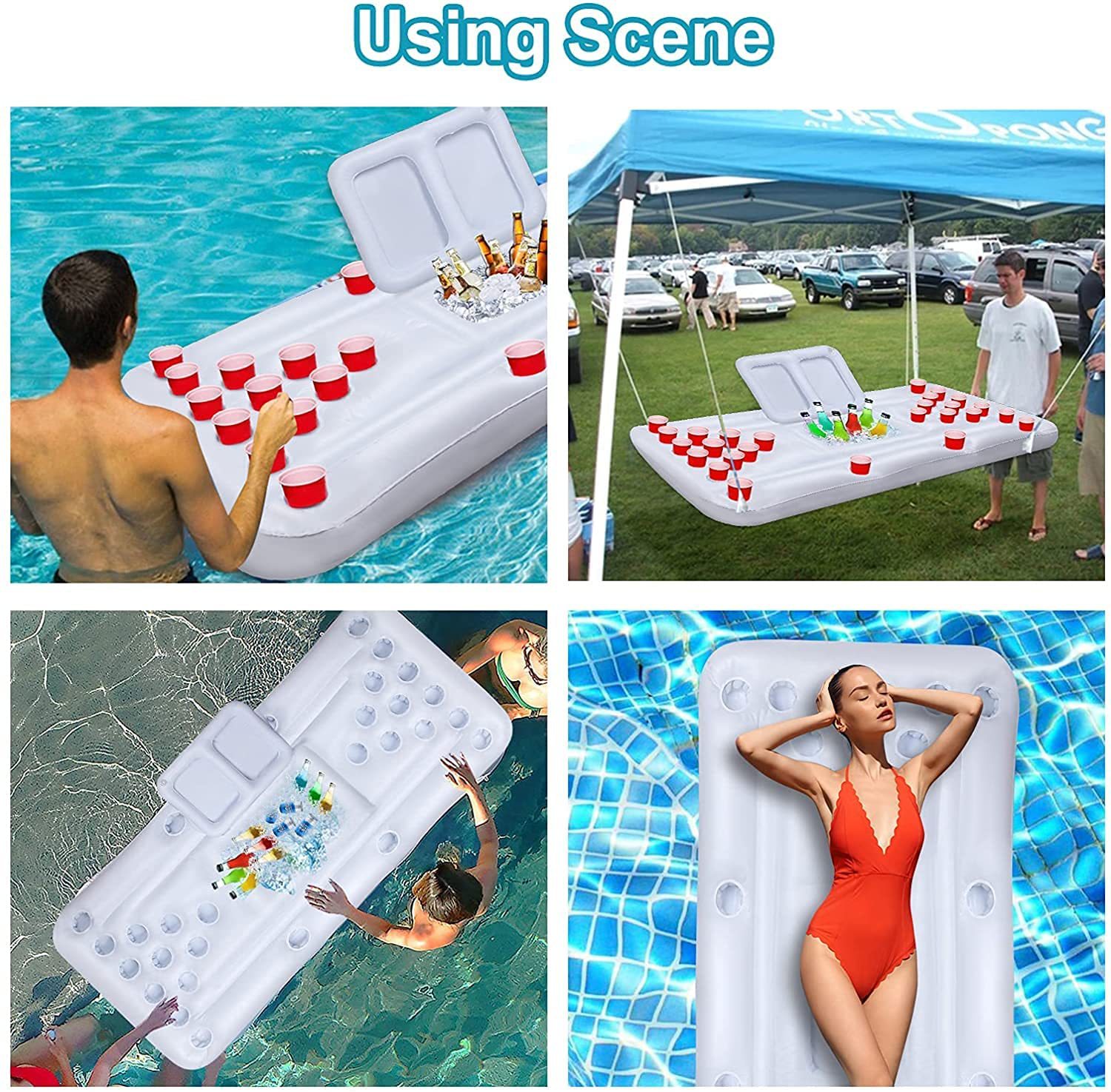 Table de jeu gonflable flottan - Outdoor Camping Games avis et prix