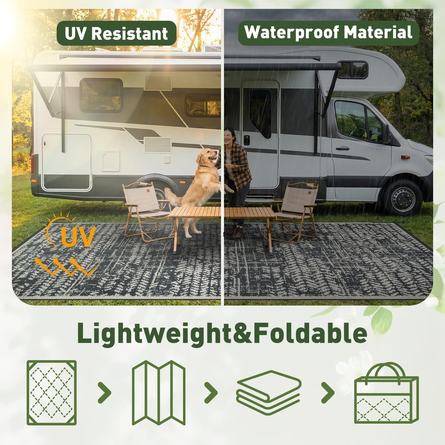 Tapis d'extérieur 9x12 impermé - Outdoor Camping Rugs 9X12 avis et prix