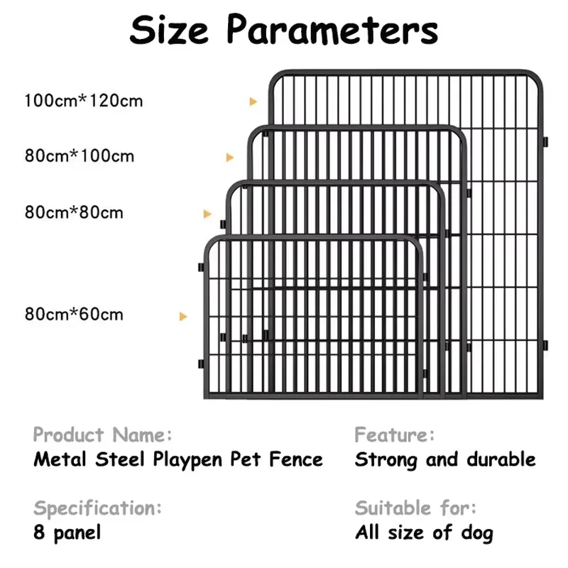 Parc pour animaux à 8 panneaux - Outdoor Camping Dog Kennel avis et prix