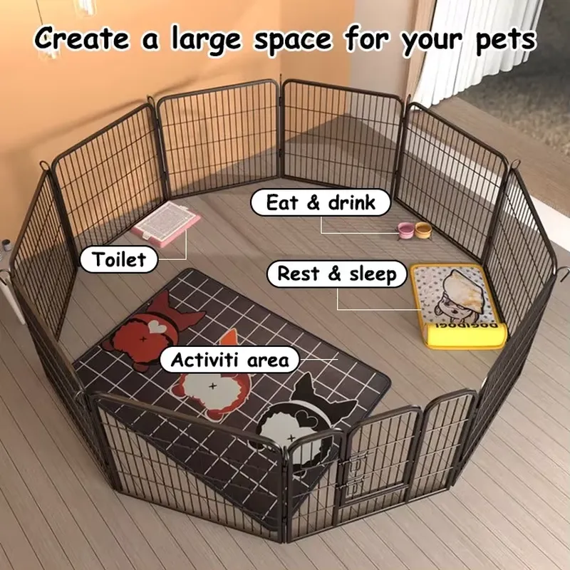 Parc pour animaux à 8 panneaux - Outdoor Camping Dog Kennel avis et prix