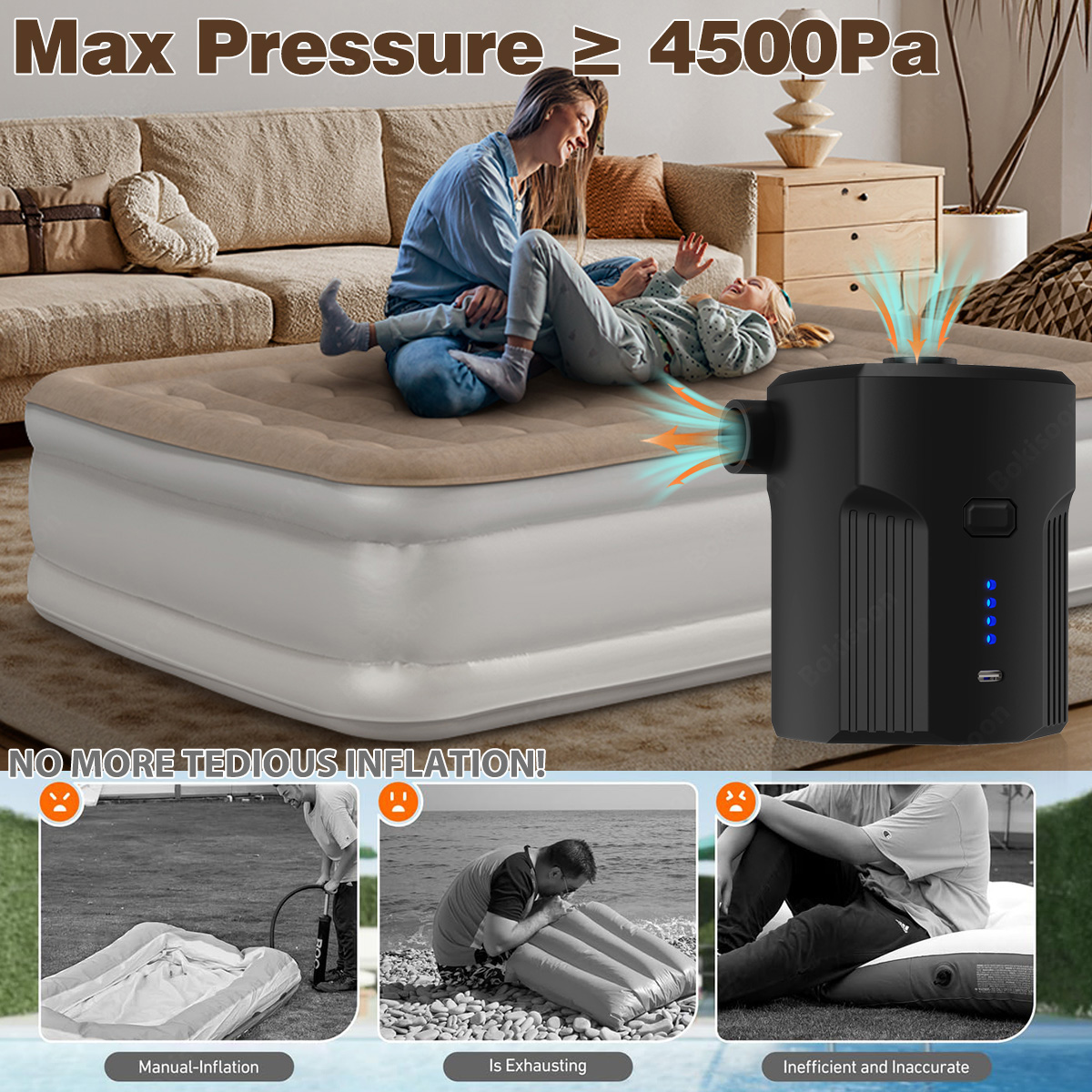 Pompe à air électrique portabl - Outdoor Camping Mattress avis et prix