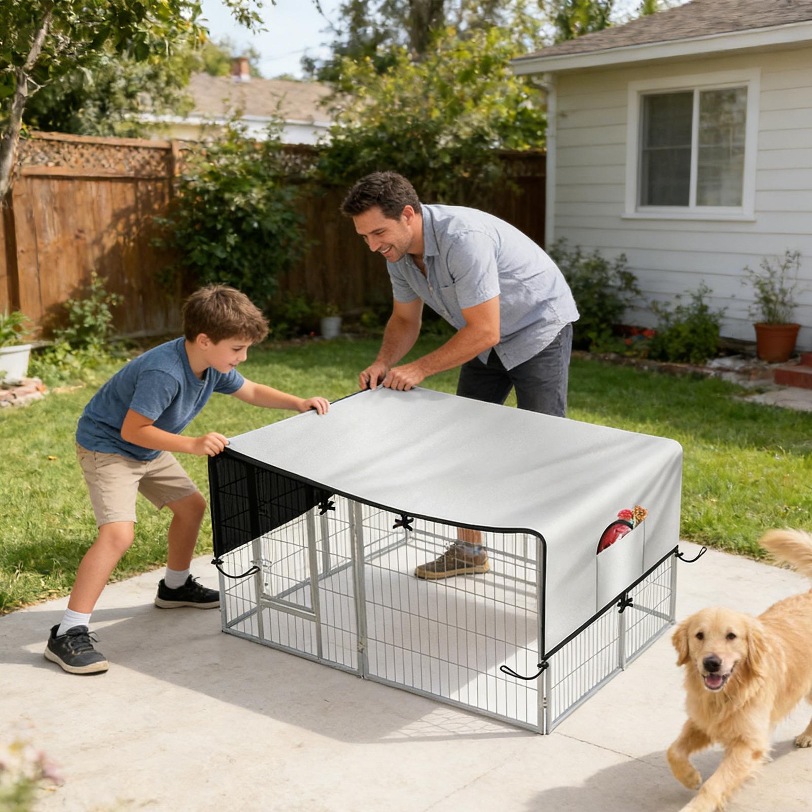 Couverture de caisse 210D Oxfo - Outdoor Camping Dog Kennel avis et prix