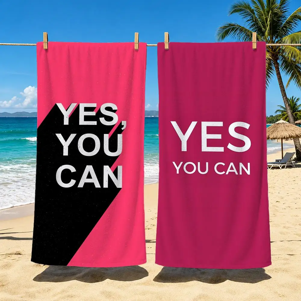 Serviette de plage Y-Yes You C - Outdoor Camping Quotes avis et prix