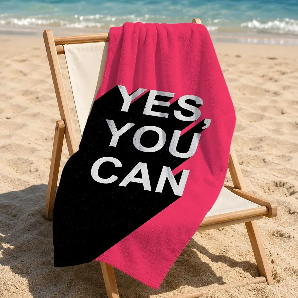 Serviette de plage Y-Yes You C - Outdoor Camping Quotes avis et prix